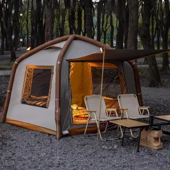 Inflatable Tent with Canopy: Waterproof Fast Setup Guide